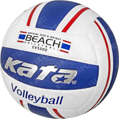 Мяч волейбольный "Kata" пляжный, PU 2.5, 280 гр, клееный, бут.кам, C33292